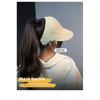 Sombrero de Sol Transpirable para Mujer con Ala Ancha, Visera Abierta para Coletas [3 Colores Disponibles]
