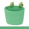 Cute with Rope Handle Bicycle Basket Removable Solid Color Bike Carrier Bag Large Capacity Storage Basket Bike