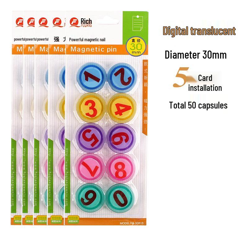 Smiley Face Magnetic Buttons: Colorful, Strong Magnets for Whiteboards & Chalkboards