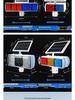 Dual-Sided LED Strobe Traffic Warning Light for Road Construction (Red & Blue)
