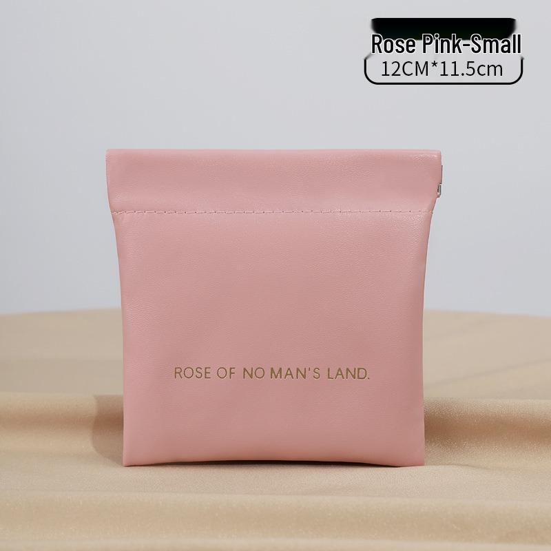 Clamshell Mini PU Earphone Case & Coin Purse - Candy Color Lipstick Storage Pouch