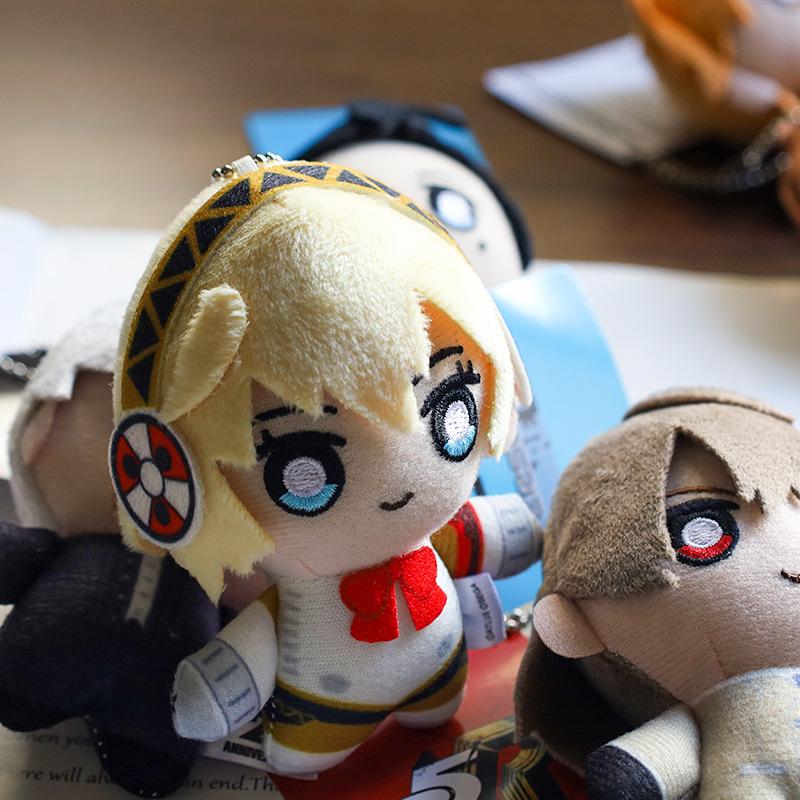Kawaii Anime Persona Plush Doll Peripheral Keychain Cute Cartoon Stuffed Animals Pendant Toys Gifts Cuddly Fluffy Huggable Comfort Adorable Soft