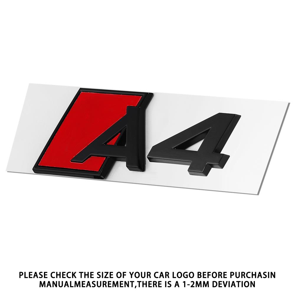 3D Car Styling Body Rear Trunk Emblem Sticker Badge Letters Decoration Decals For 78a A3 A4 A5 A6 A7 A8 Logo Auto Accessoriesa78