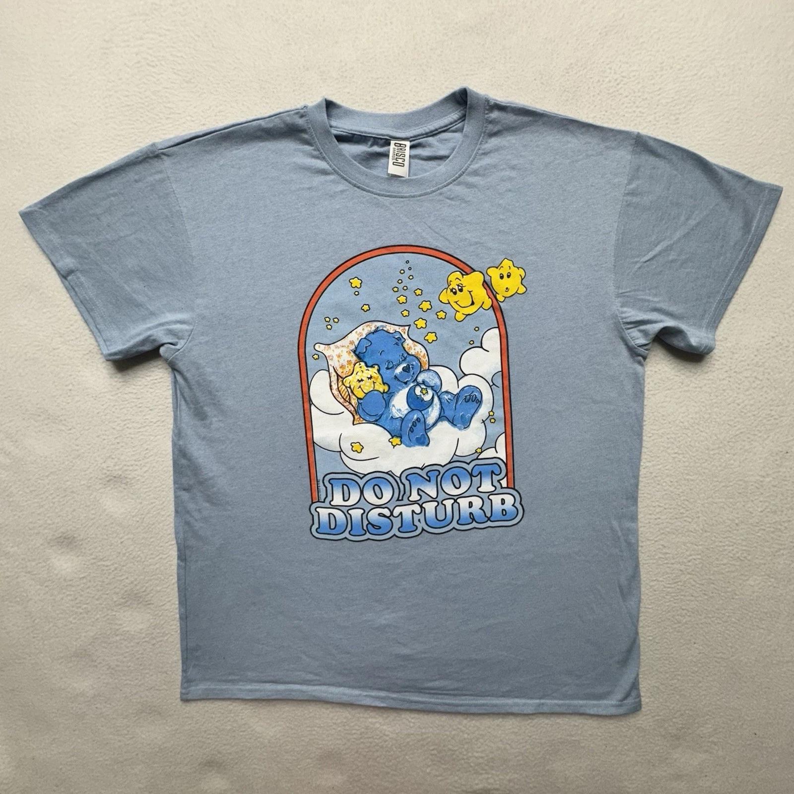 CARE BEARS BEDTIME BEAR Do Not Disturb T-shirt MENS L NEW Care Bear 80 s S
