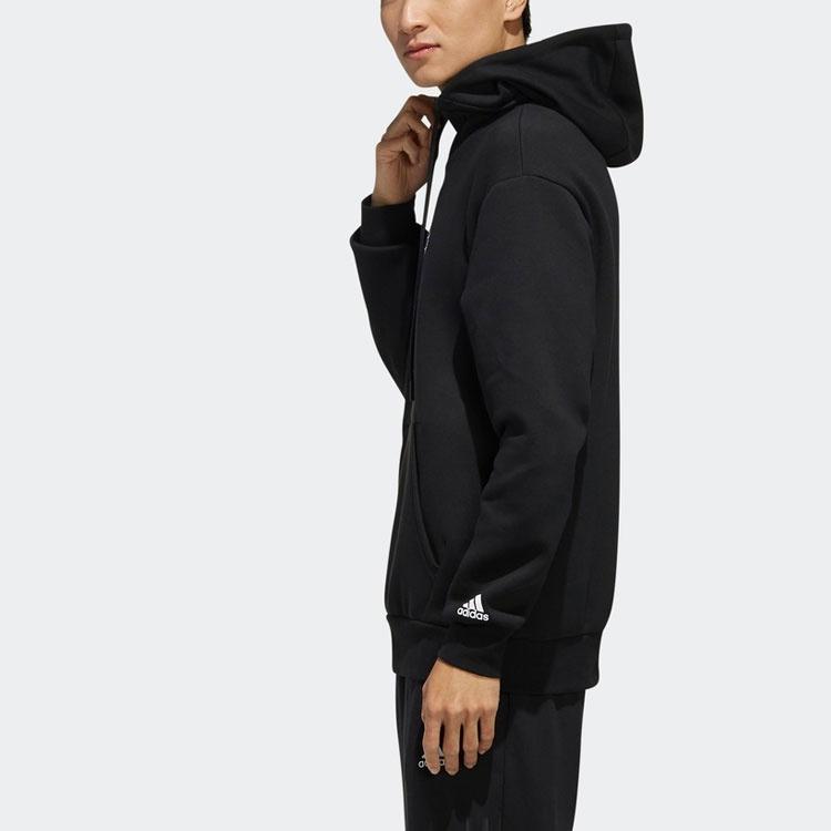 adidas Casual Sports hooded Long Sleeves Black Men's EH3784