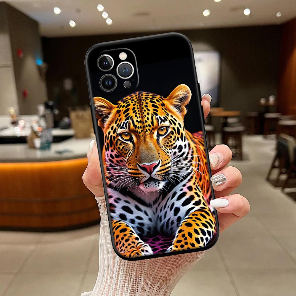 RA16 Leopard Phone Case for Samsung Galaxy A11 A12 A13 A15 A52S A53 A55 A56 A70 A71 A72 A73 F06 F16 F56 S10 Plus S10e