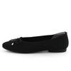 Himiko NICAL Ribbon Ballet Knit Pumps, 554101 Black, Size 245