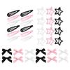 36pcs BB Hair Barrettes  Duckbill Hair Side Clips with Bow for Woman Girls Birthday Gifts