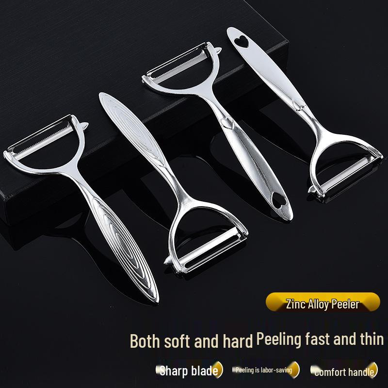 Zinc Alloy Melon & Fruit Peeler - Non-Inductive Steel Peeling Knife