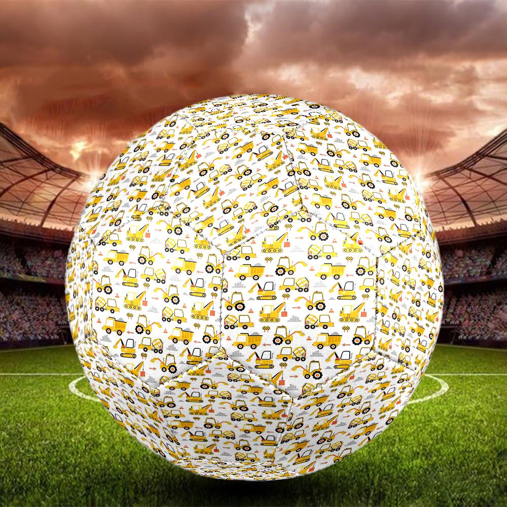 Excavator Theme Size 5 Soccer Ball, Suitable for Both Indoor and Outdoor Matches, a Gift Suitable for Everyone.