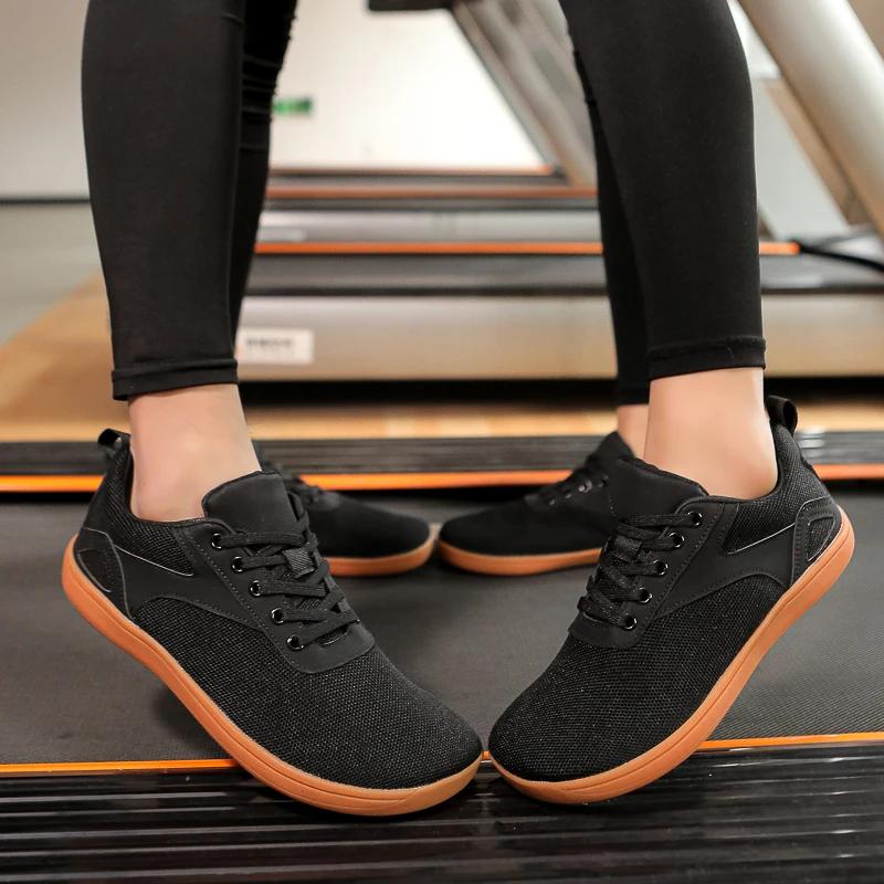 Geniş Burunlu Erkek ve Kadın Ayakkabıları Basit Nefes Alabilir Rahat Dış Mekan Yalın Ayak Yürüyüş Spor Ayakkabıları 2025 Moda Geniş Genişlik