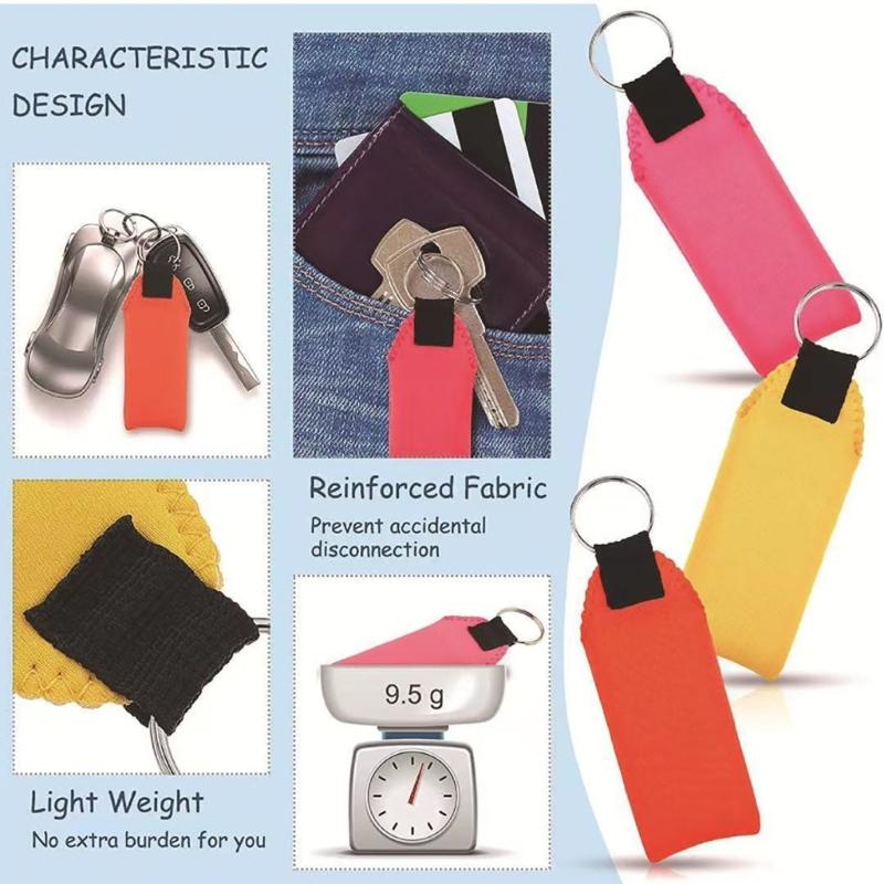 High Density Keychain Floating Key Ornament Boating Accessory for Secure Key Holding During Sailing Surfing and Swimming