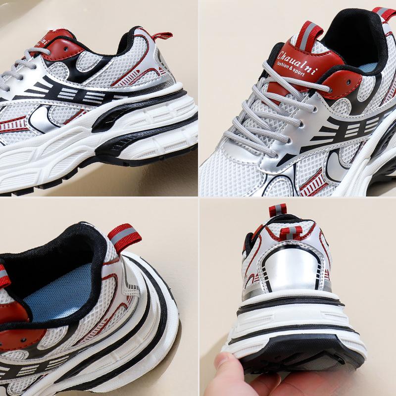 Mesh Low-Top Dad Shoes Women's Autumn New Breathable Student Sports Height Increasing Leisure