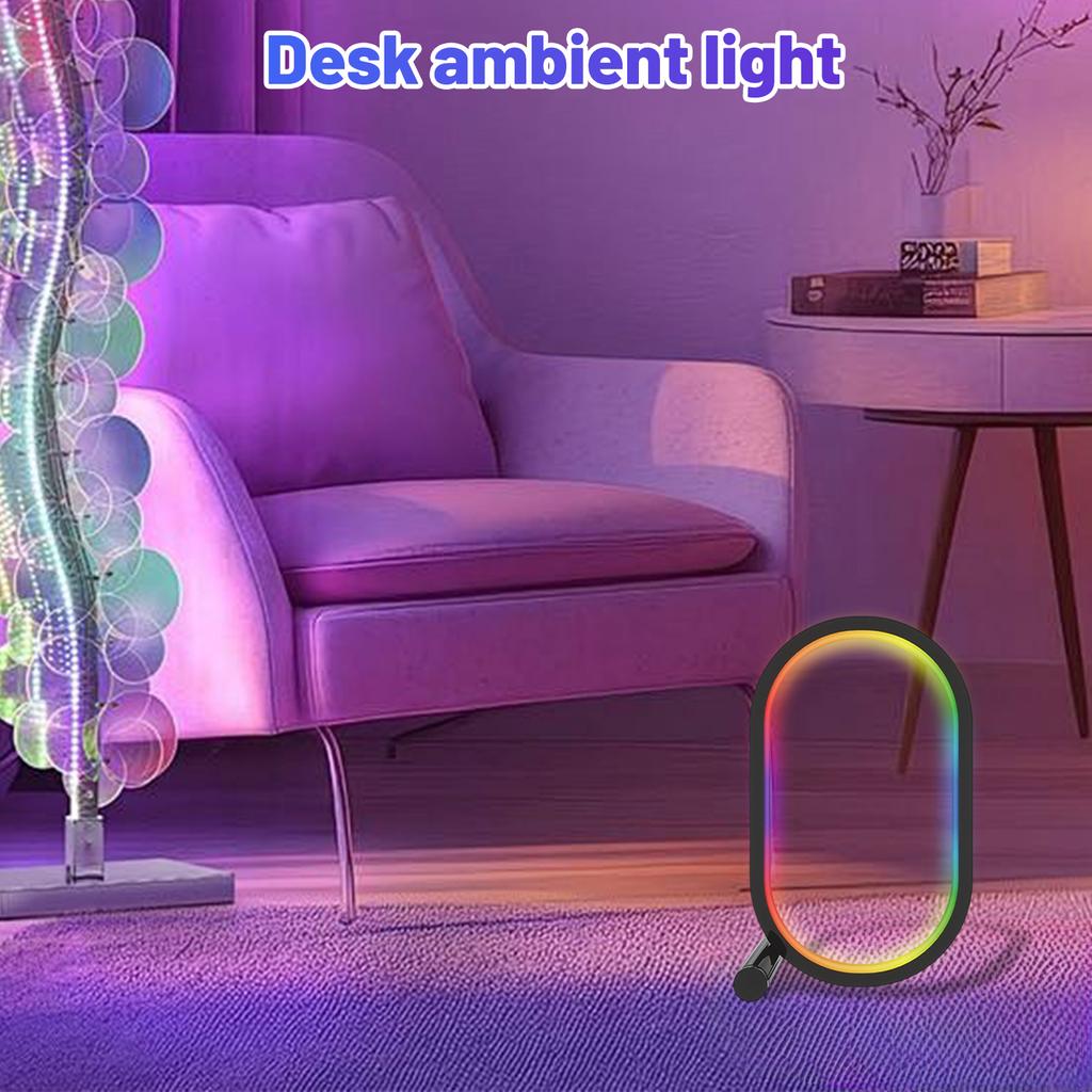 Smart WIFI Creative Desk Lamp RGB Colorful Desktop Ambient Light Gaming Desktop Ornament Lamp