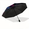 1pc Phoenix Rising Pattern Umbrella, Fashionable, Personalized, High-Value Folding Umbrella, a Must-Have for Summer, 8-Rib Durable Iron Frame, Tr