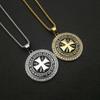 Joias Europeias e Americanas, Colar com Pingente de Cavaleiro Templário Banhado a Ouro e com Diamantes 2026