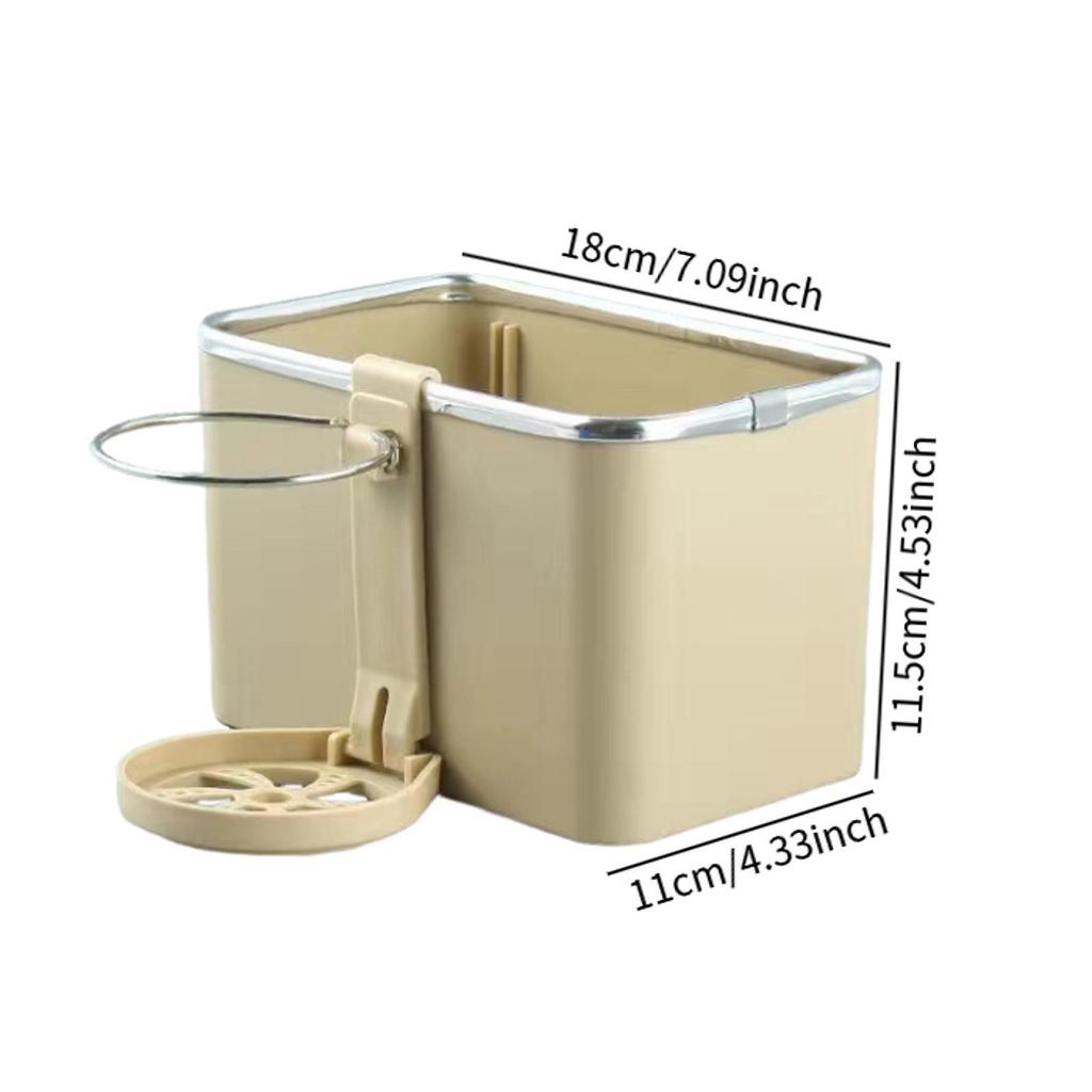 Car Armrest Storage Box with Water Cup Holder Automotive Accessories Napkin Holder Versatile Car Center Console Organizer