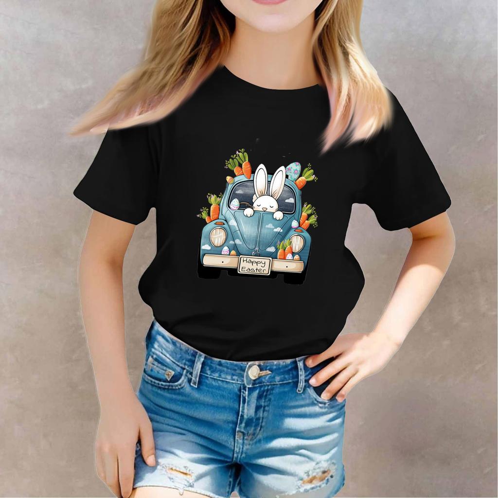Toddler Girl Boy T-Shirts Kids Top Boys And Girls Printed Short Sleeved T-shirt
