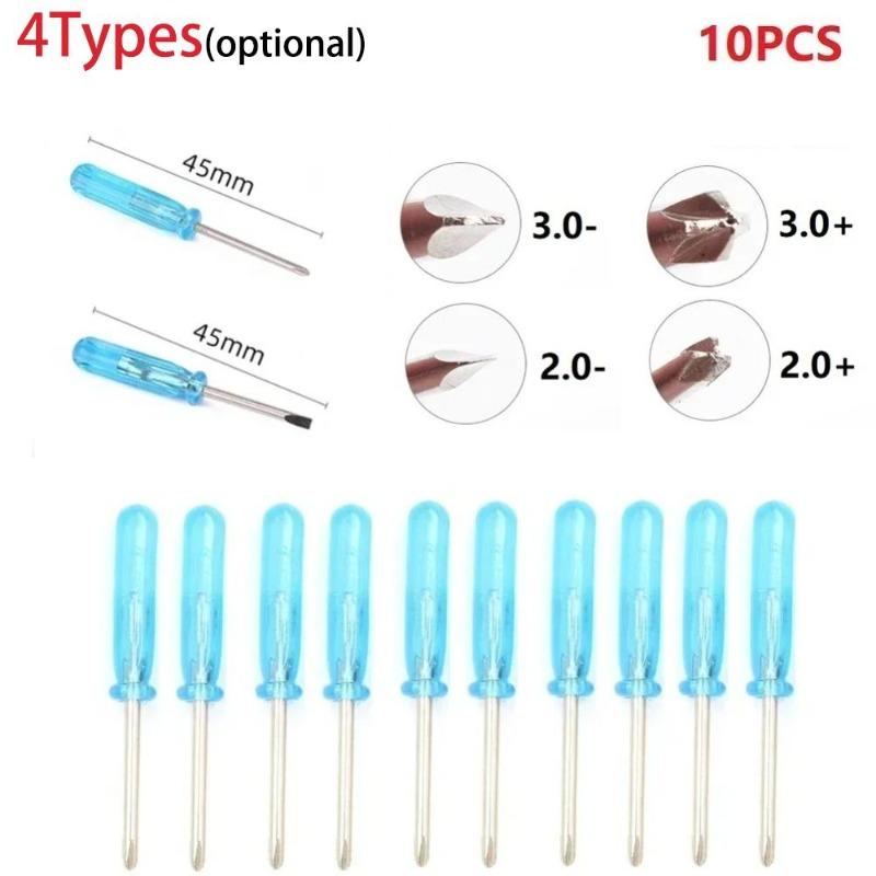 10 Stück Mini 2/3mm Flachschlitz Kreuzschlitz Kleiner Schraubendreher für Handy Box 360 Wireless Controller Reparatur Öffnen