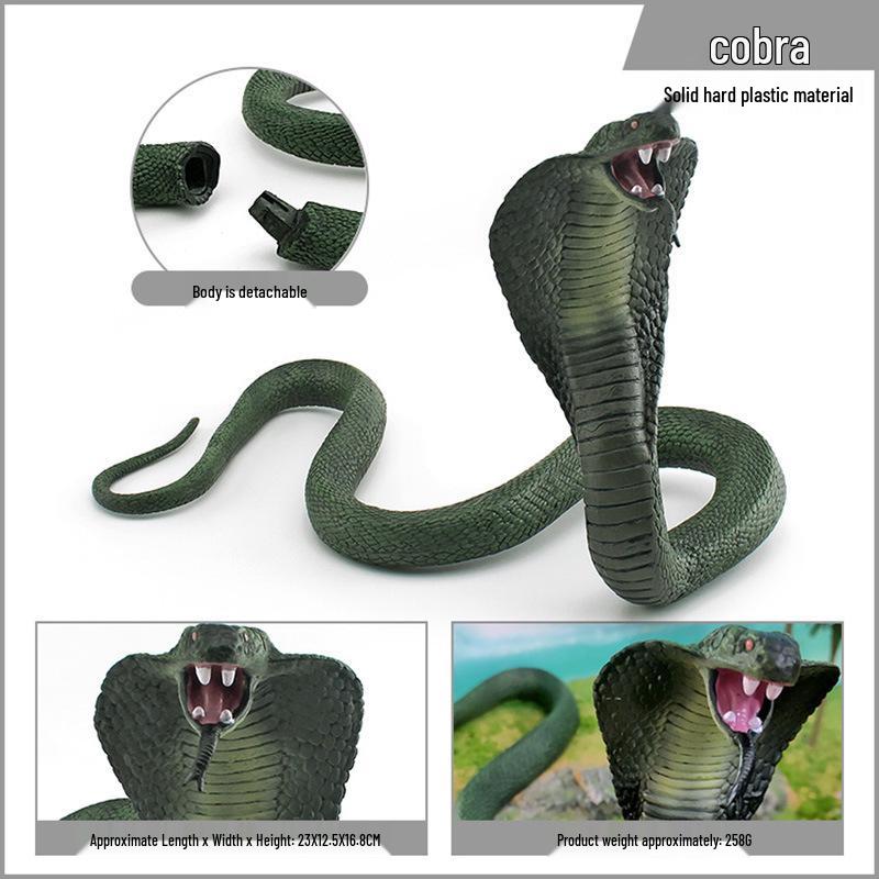 Reptile Simulation: Snake Wildlife Toy - Children's Cognitive Decor Model
