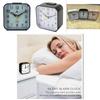 Stylish Silent Alarm Clock Home Bedside Table Clock Children's Study Room Clock Pearl