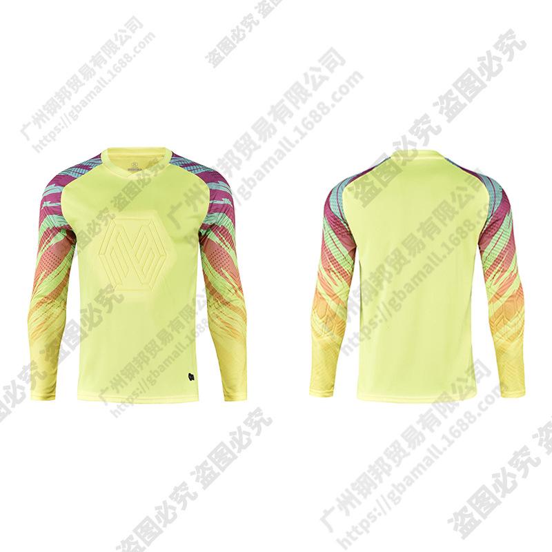 Unisex Long Sleeve Goalkeeper Kit: Protective Jersey & Pants for Training and Competition