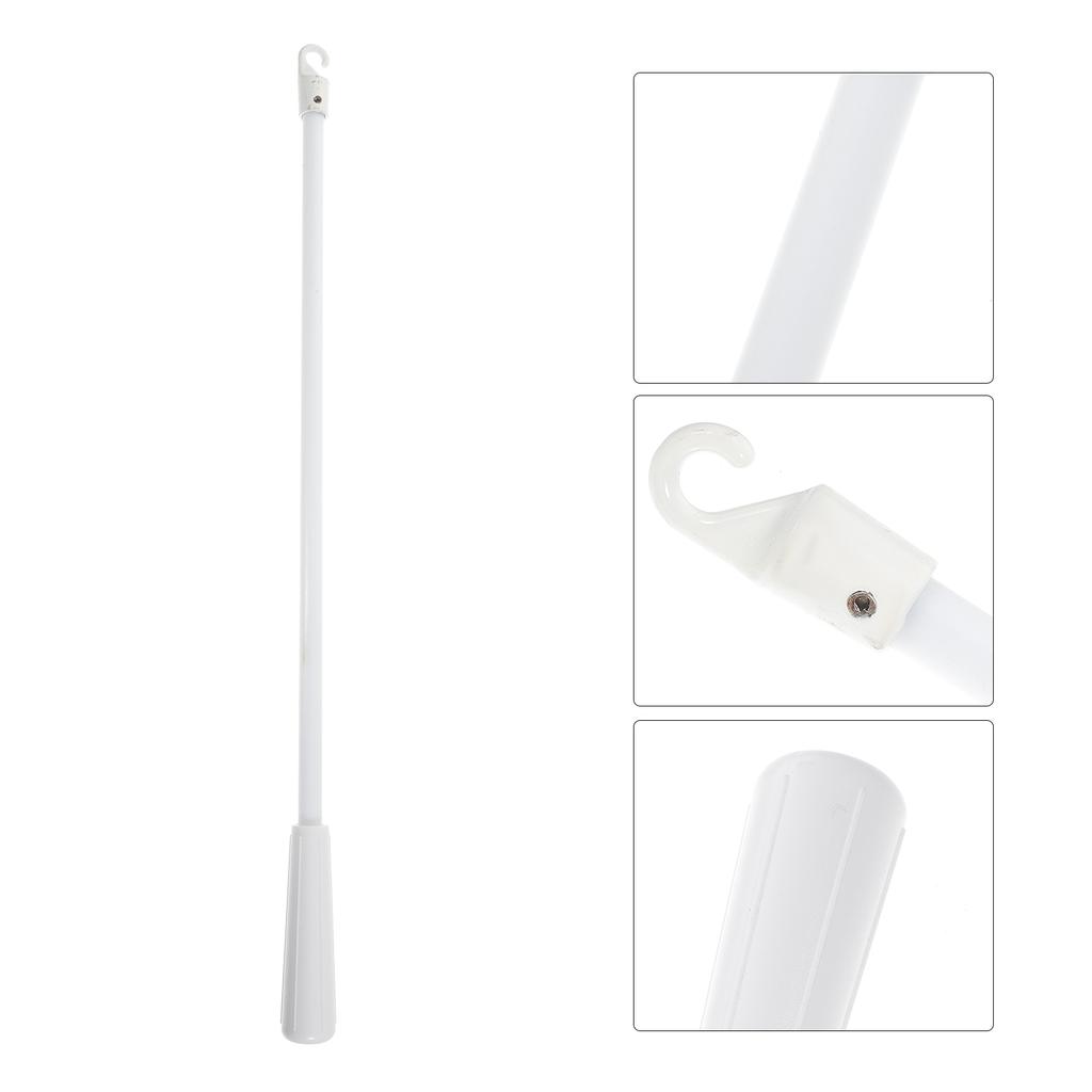 Tijă rotativă din fibră de sticlă Baghetă verticală pentru draperii Accesorii Băț cu cârlig lung pentru Tijele draperiilor de birou cu înclinare a ferestrei