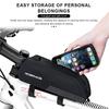 Bicycle Top Front Tube Frame Bag Large Capacity Waterproof Portable MTB Road Bike Handlebar Bag Pannier Cycling Accessories