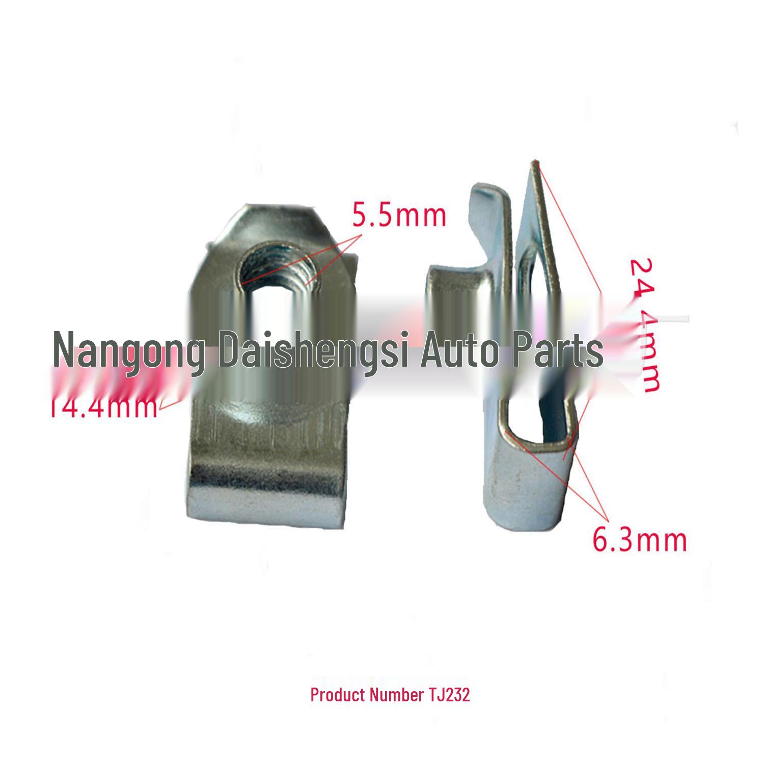 

U-Shaped Clips & Self-Tapping Screws for Car Underbody Trim Panel 10000 Units