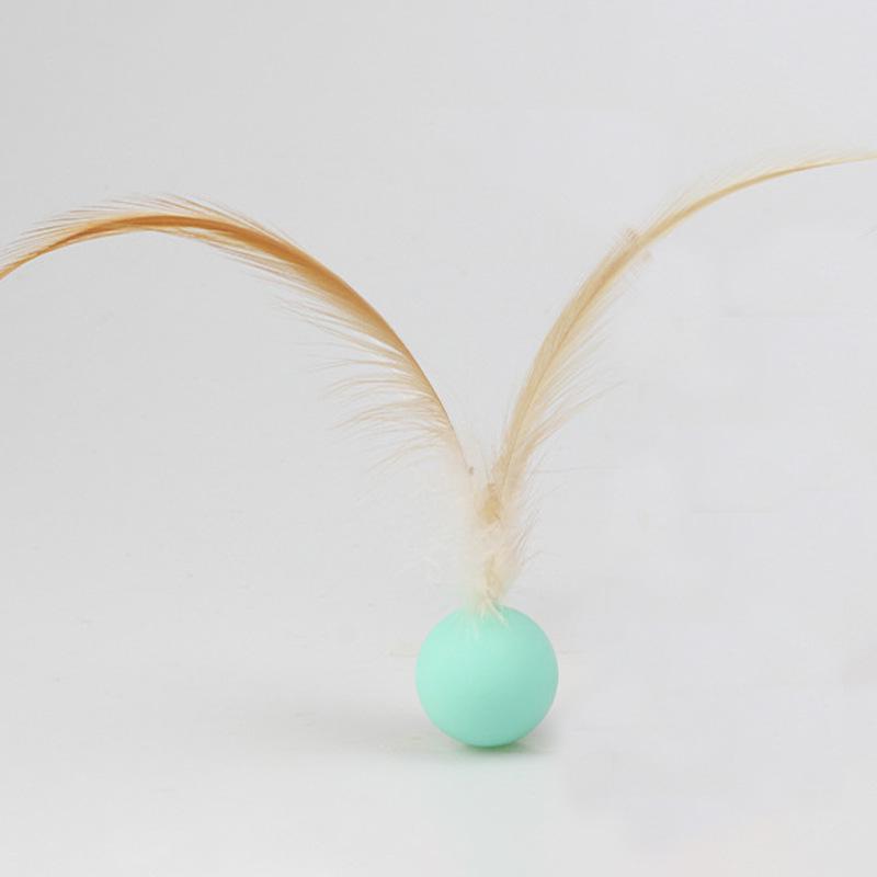 Interactive Cat Teaser: Elastic Caterpillar Fur Ball for Self-Entertainment & Stress Relief