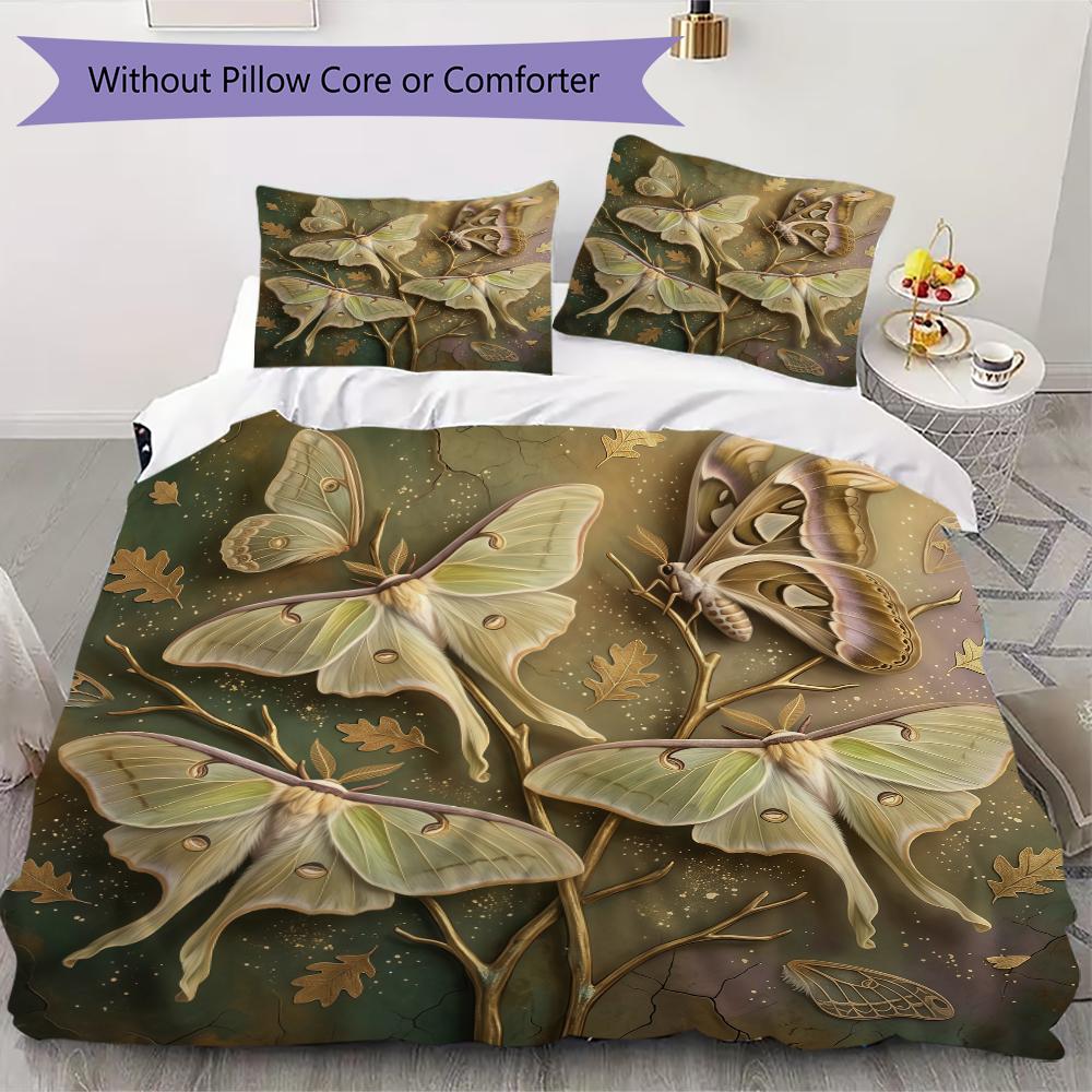 Watercolor Flora Pattern Bedding uilt Set uilt Cover Pillowcase Home Decoration Birthday Gift (1 * duvet cover + 2 * pillowcase without core)