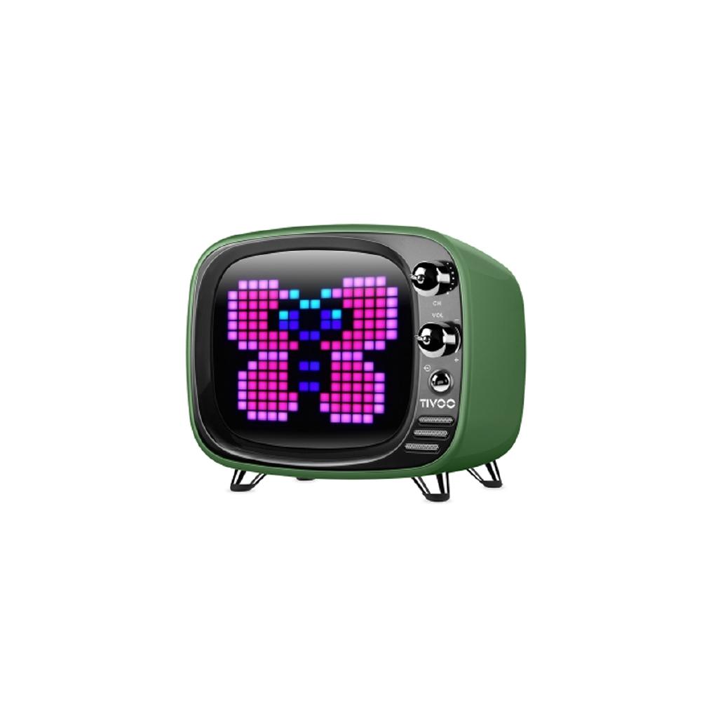 6W Wireless bluetooth Retro TV Speaker Smart Portable Speaker Mini Stereo Alarm Clock Subwoofer Music Player LCD TF Card