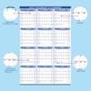 Calendario de Pared Doble Cara 2026 Planificador Anual de 12 Meses Calendario Borrable en Seco Calendario Mensual Para Planificación