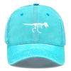 Skeleton Dinosaur Print Baseball Cap Adjustable Snapback Sun Cap Animal Sports Hat Retro  Protective Hat For Unisex Women
