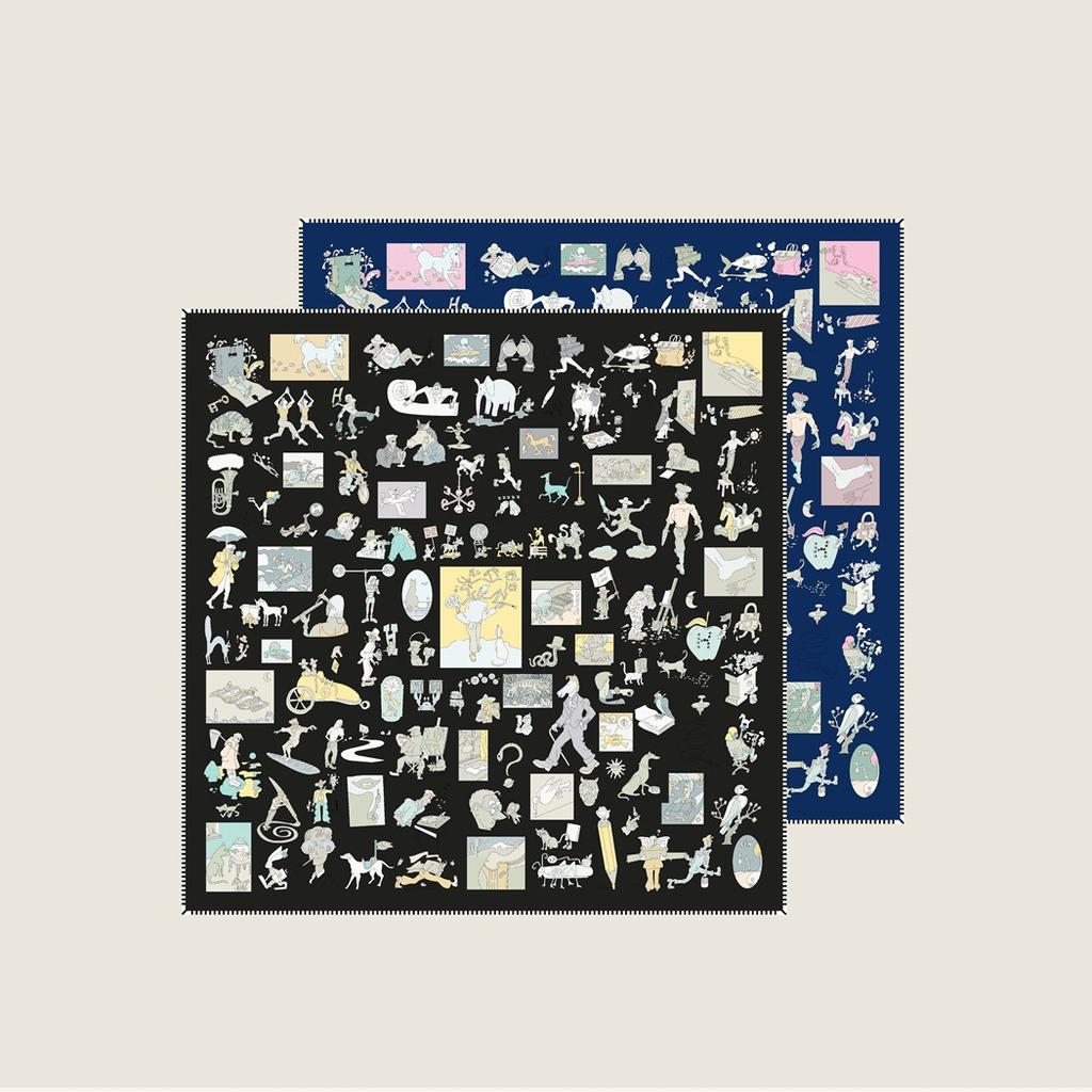 Silk Scarves Luxury Printed Twill Silk Scarf Women Shawls New Design Hijabs Fashion Square Curled Scarf Neckerchief 70Cm
