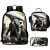 Monster No. 8 Schoolbag Multi-Functional Cross-Border Backpack