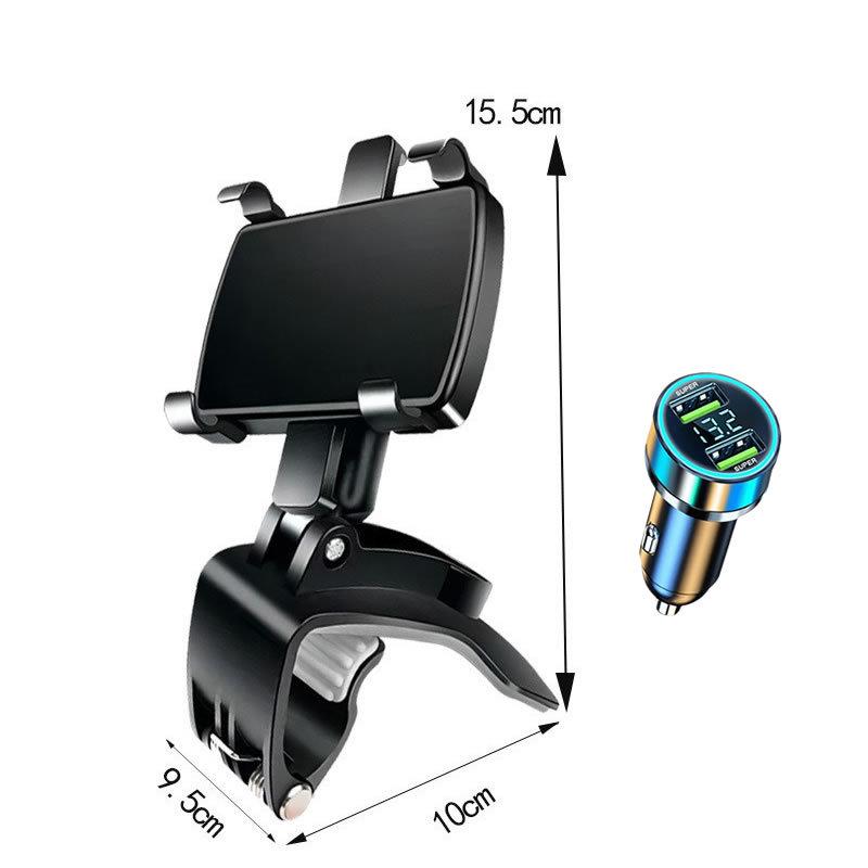 Universal Car Dashboard and Rearview Mirror Phone Holder