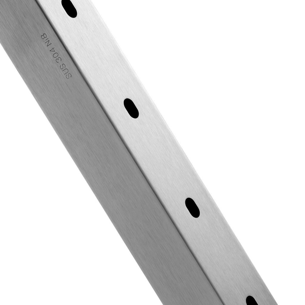 Cable Railing Post 36x2x2in Horizontal Hole Deck Railing Post Silver 1Pack