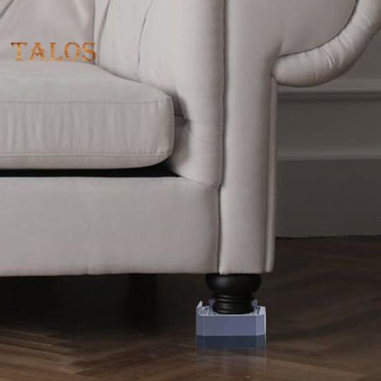 4Pcs Rectangle Furniture Riser Stackable Heavy Duty Bed Riser Anti-slip Washing Machine Refrigerator Desk Couch Chair Sofa Leg Lift Heightening Foot