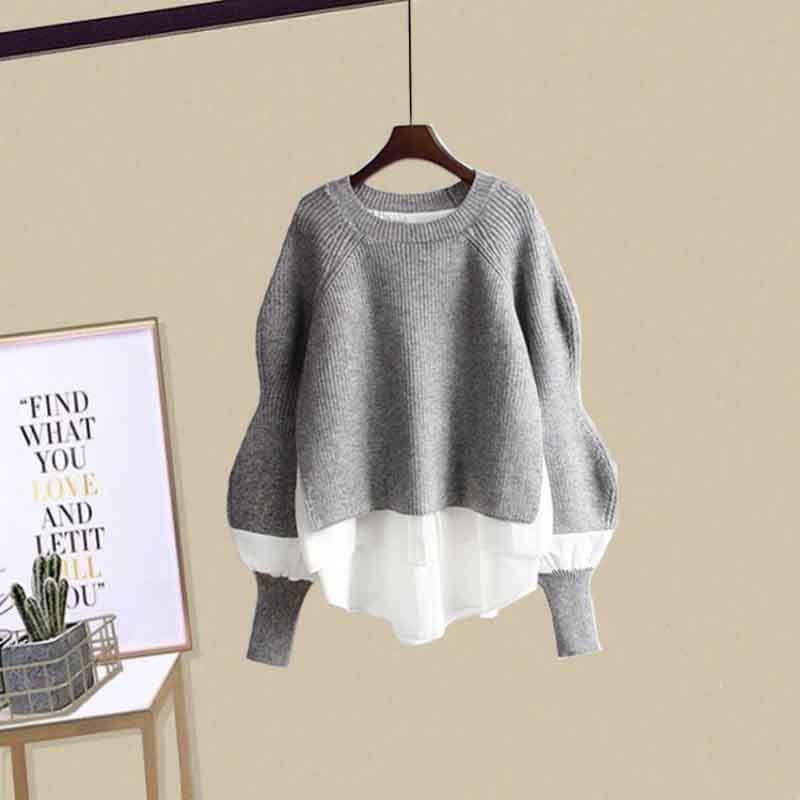 Conjunto Versátil de Top Falso de Dos Piezas y Falda Midi Adelgazante para Mujer 2024