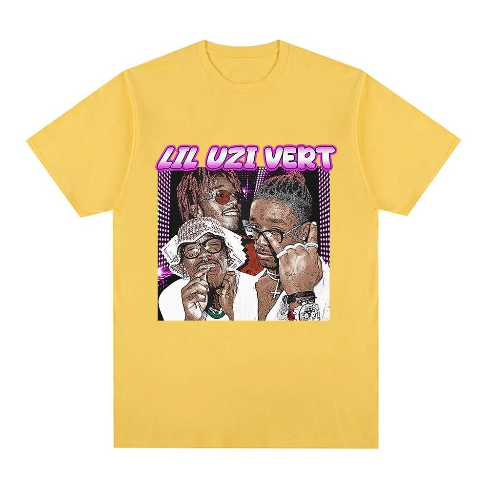 Rapper Lil Uzi Vert Graphic T-shirt Fashion Hip Hop Oversized T Shirts Casual Cotton Short Sleeve T-shirts Streetwear Unisex