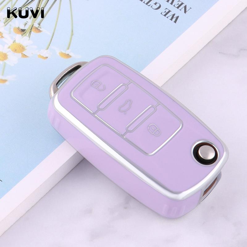 2 Buttons Tpu Car Key Case Cover Shell For Vw Volkswagen Amarok Polo Golf 4 5 6 Mk4 Bora Jetta Altea Alhambra Passat B5 B6 B7