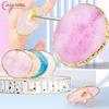 1Pc New Resin Stone Nail Art Palette Finger Ring False Nails Tips Drawing Color Mixing Display DIY Manicure Polish Gel Tool