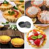 12 KS Formička na vaječné tartaletky z uhlíkové oceli Zesílená Květinová Forma na dorty Sušenky Nepřilnavá Forma na koláče Pizzu Košíček Rýhovaný Muffinek