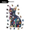HOOLOOG Unique Cat Wooden Jigsaw Puzzle and Money Box Gift