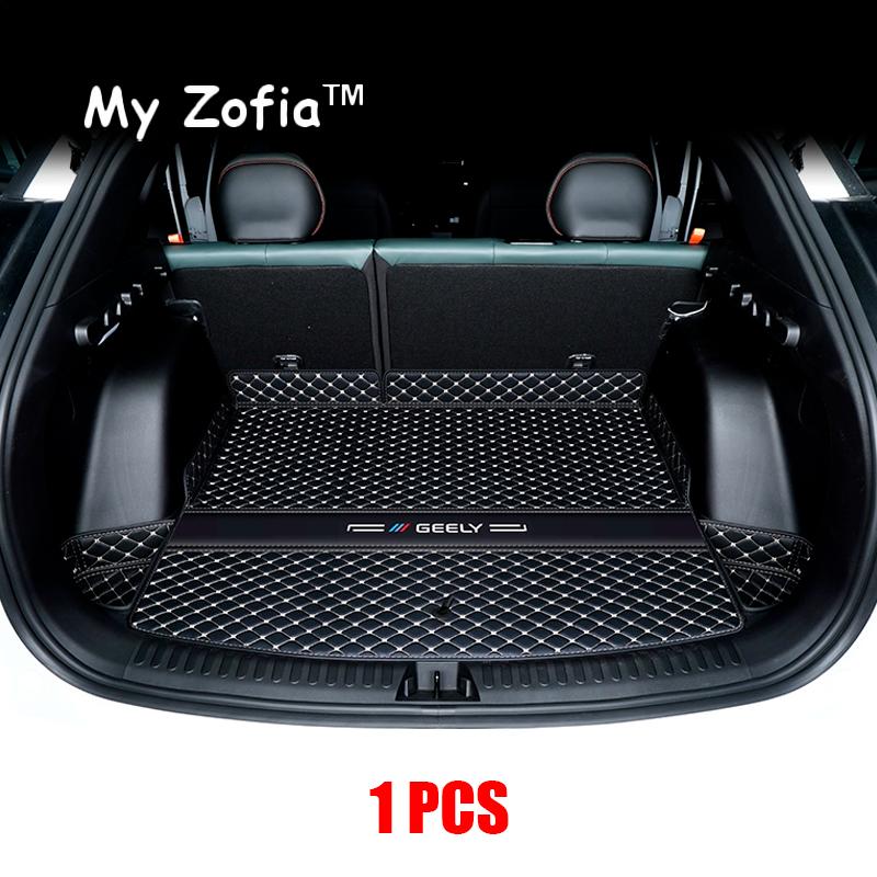 For Geely Cityray 2024 2025 Boyue Car Leather Trunk Mat Boot Durable Liner Waterproof Mud Protector Cargo Carpet Accessories