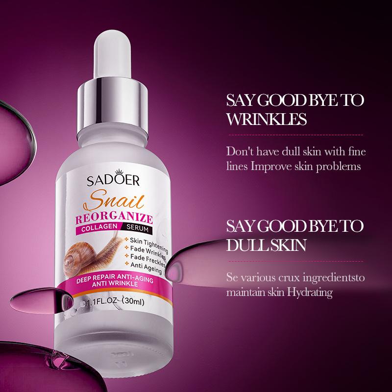 Snail Essence SADOER Collagen Delicate Moisturizing Hydrating Moisturizing