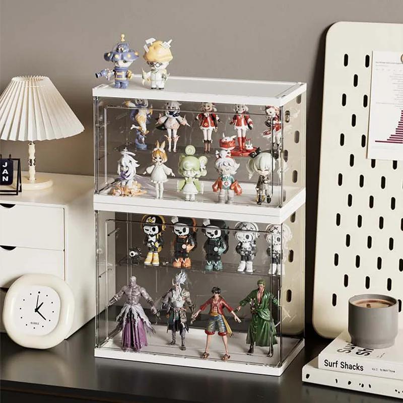 Kreatives Acryl-Display-Schrank für Blind Box Aufbewahrung - Premium Transparente Vitrine mit 360° Sichtbarkeit Mehrzweck-Organizer