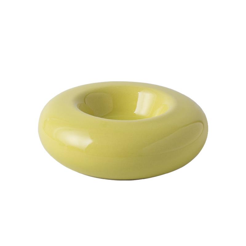 Hoki HQ-094 Sicher Umweltfreundlich Rund Keramik Katze & Hund Futter Napf Massiv Modern Wasserdicht Leicht zu Reinigen Donut Form