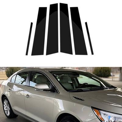 6Pcs/Set Car Pillar Posts Door Window Trim Cover Stickers for Buick Lacrosse 2010-2016 Auto Styling